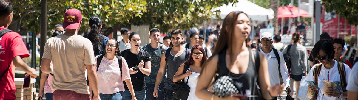 Students on campus