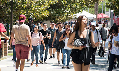 Students on quad